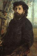Pierre Renoir Portrait of Claude Monet oil painting on canvas